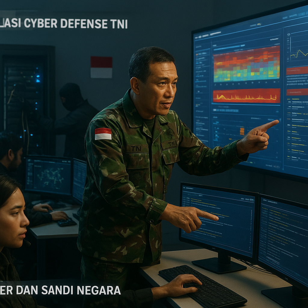Latihan Simulasi Cyber Defense TNI di Pusat Siber dan Sandi Negara