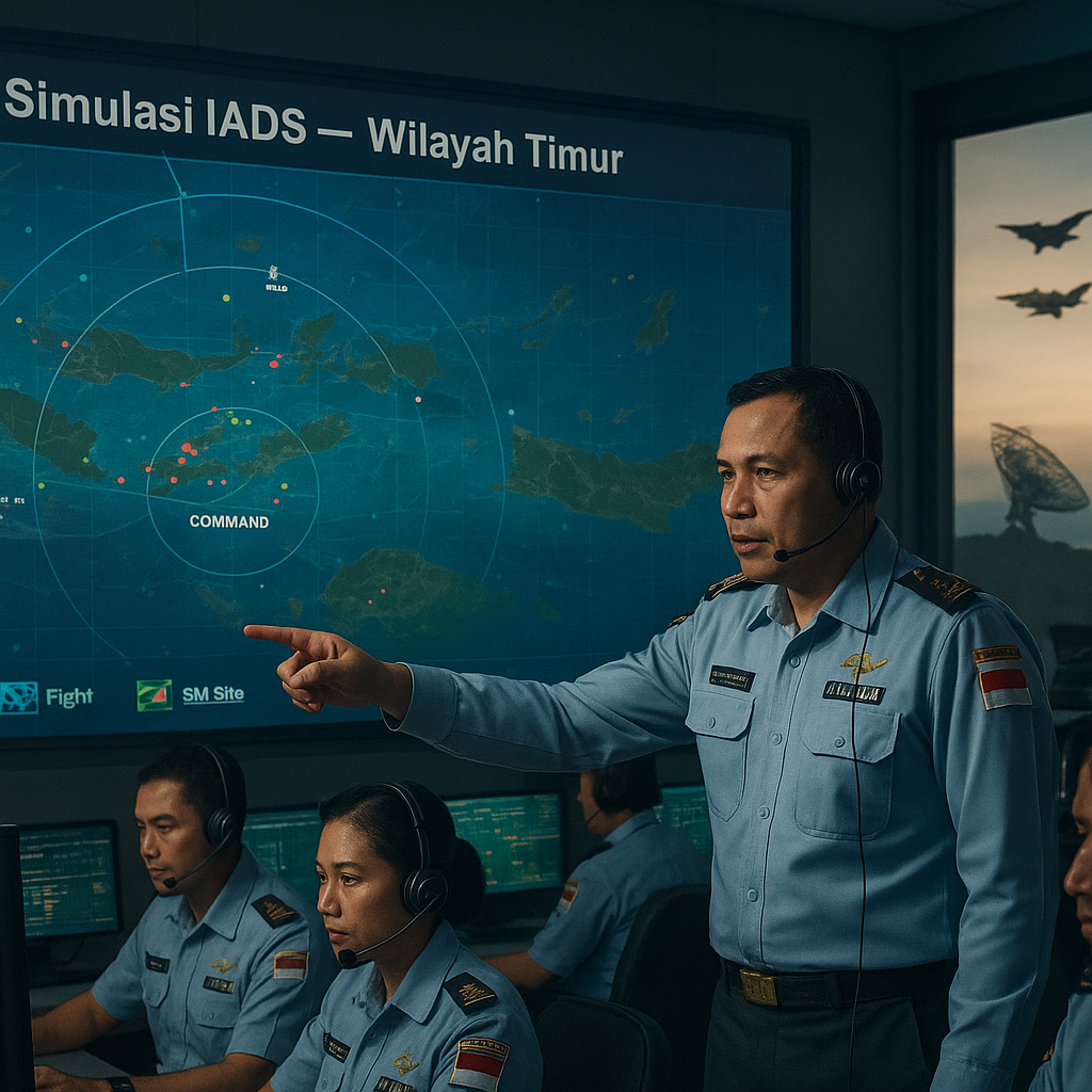 Simulasi Integrated Air Defense System (IADS) oleh TNI AU di Wilayah Timur Indonesia