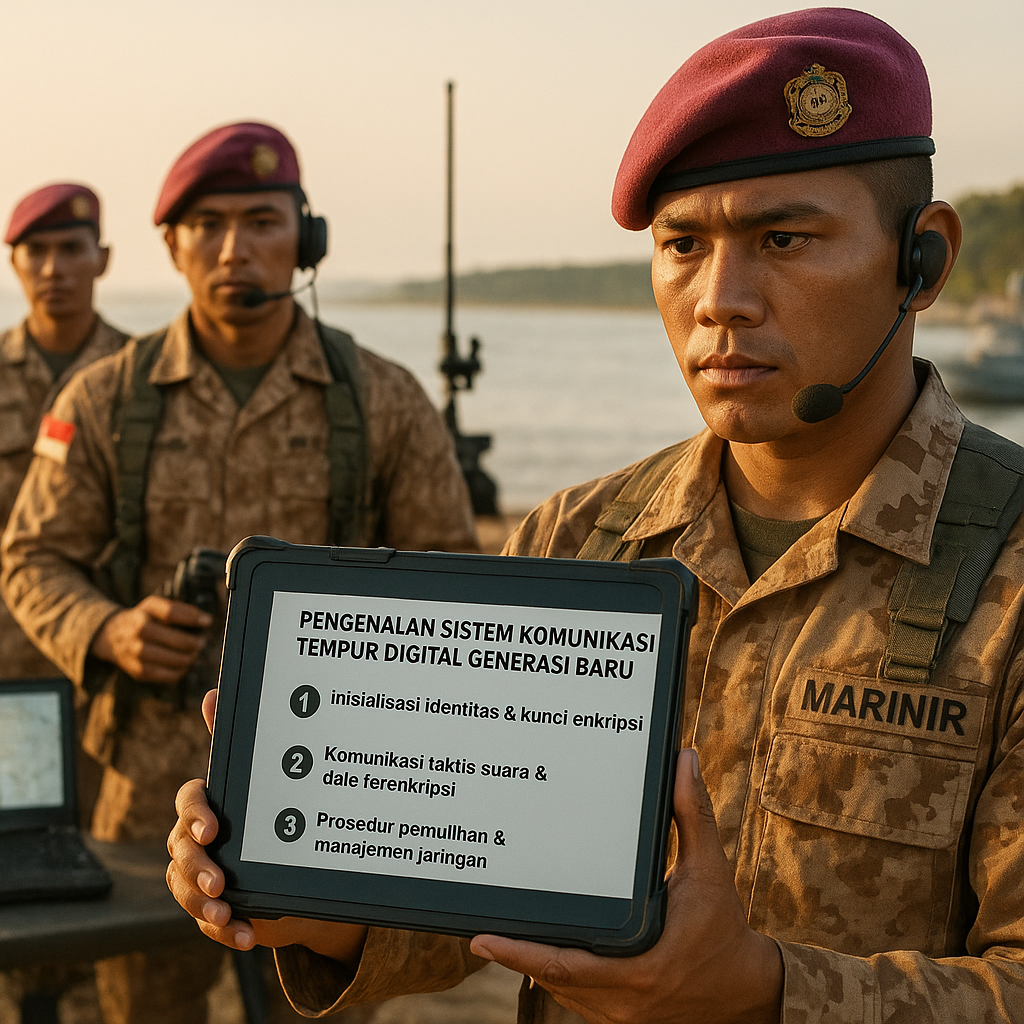 Pengenalan Sistem Komunikasi Tempur Digital Generasi Baru untuk Pasukan Marinir