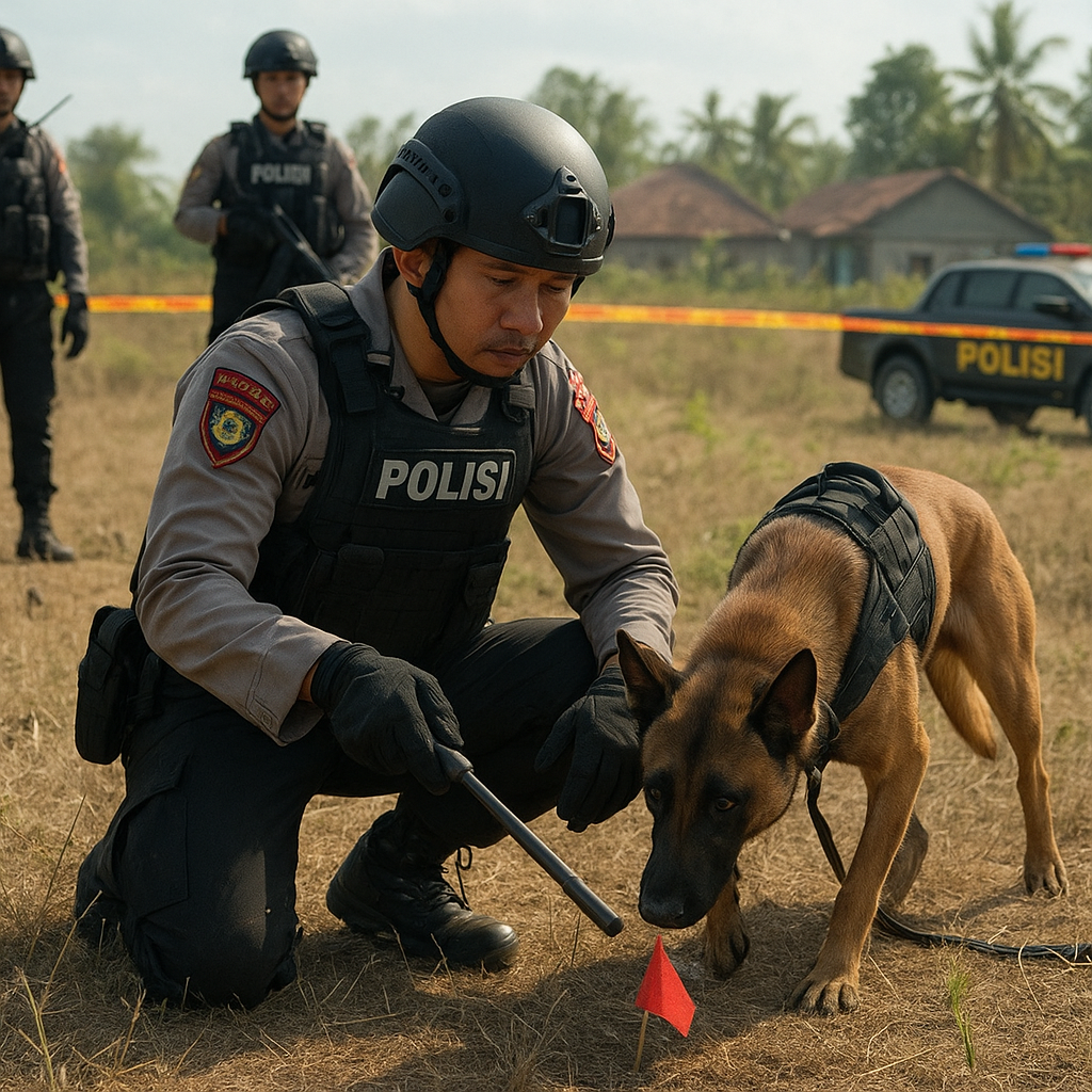 Bedah Taktik Tim K-9 dalam Operasi Penyisiran dan Pendeteksian Ranjau