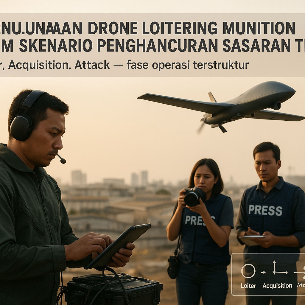 Penggunaan Drone Loitering Munition dalam Skenario Penghancuran Sasaran Titik