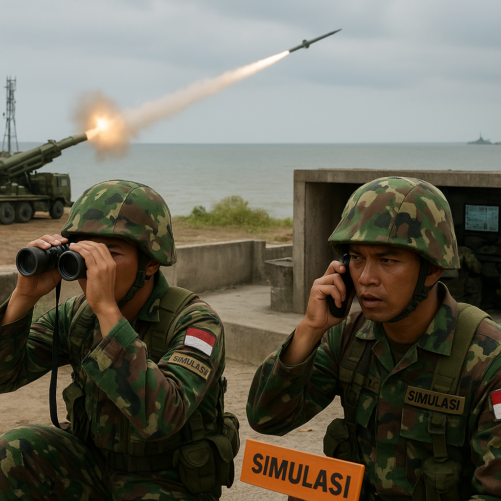 Analisis Simulasi Pertahanan Pantai: Penempatan Artileri dan Sistem Rudal