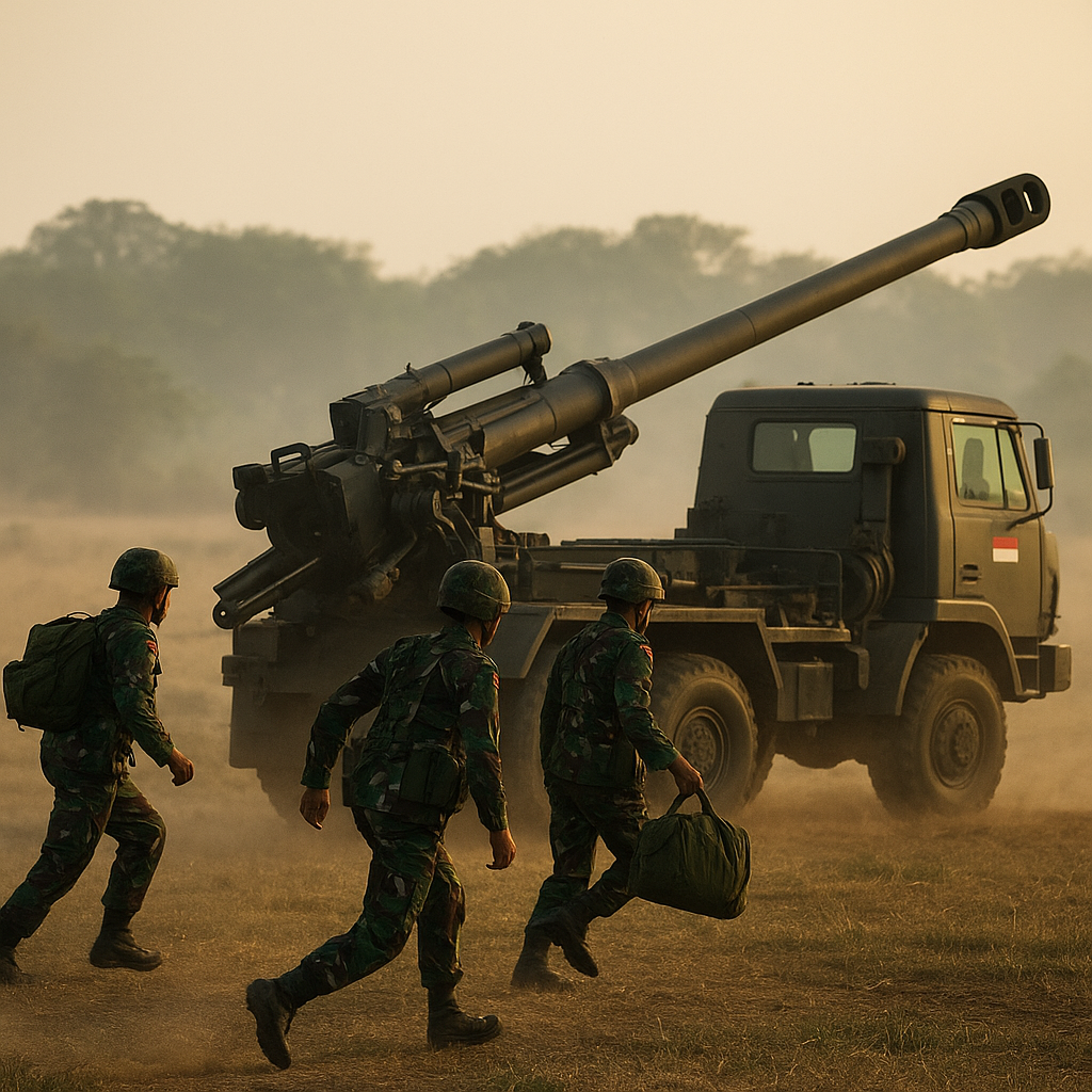 Bedah Teknis Penggunaan Howitzer CAESAR 155mm dalam Mode Shoot-and-Scoot